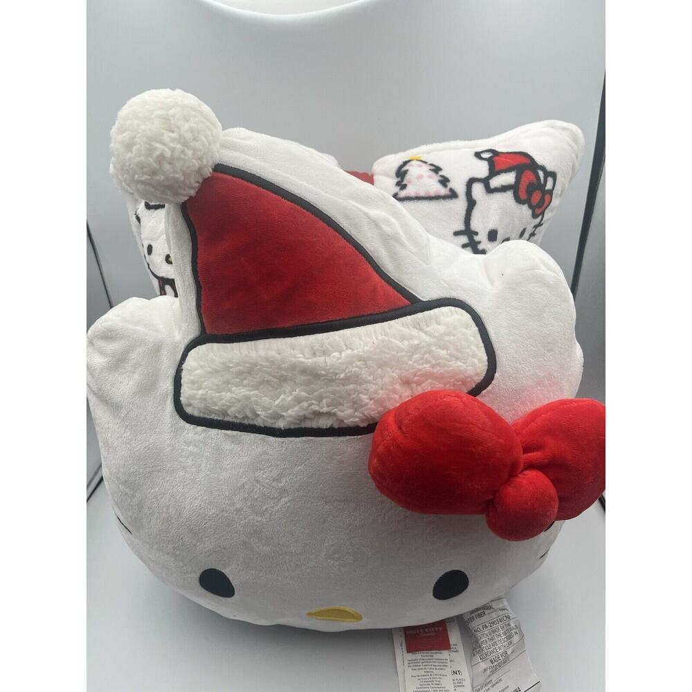 Hello Kitty Christmas Pillow Santa Sanrio 2023 Rare HTF Holiday Viral 2 Pack
